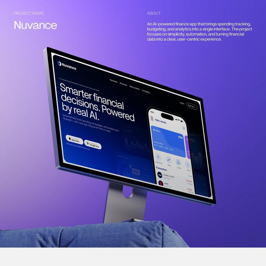 fintech UI design dashboard interface