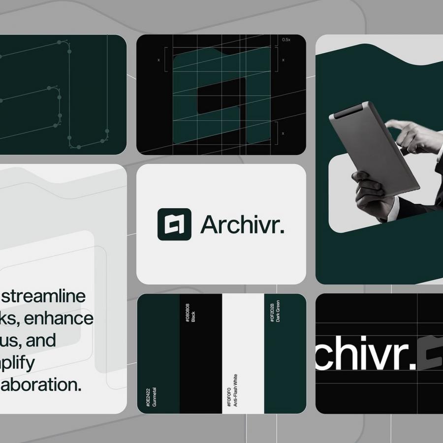 Archivr. branding guidelines — branding visual identity grid layout typography archivr by LAIN Branding