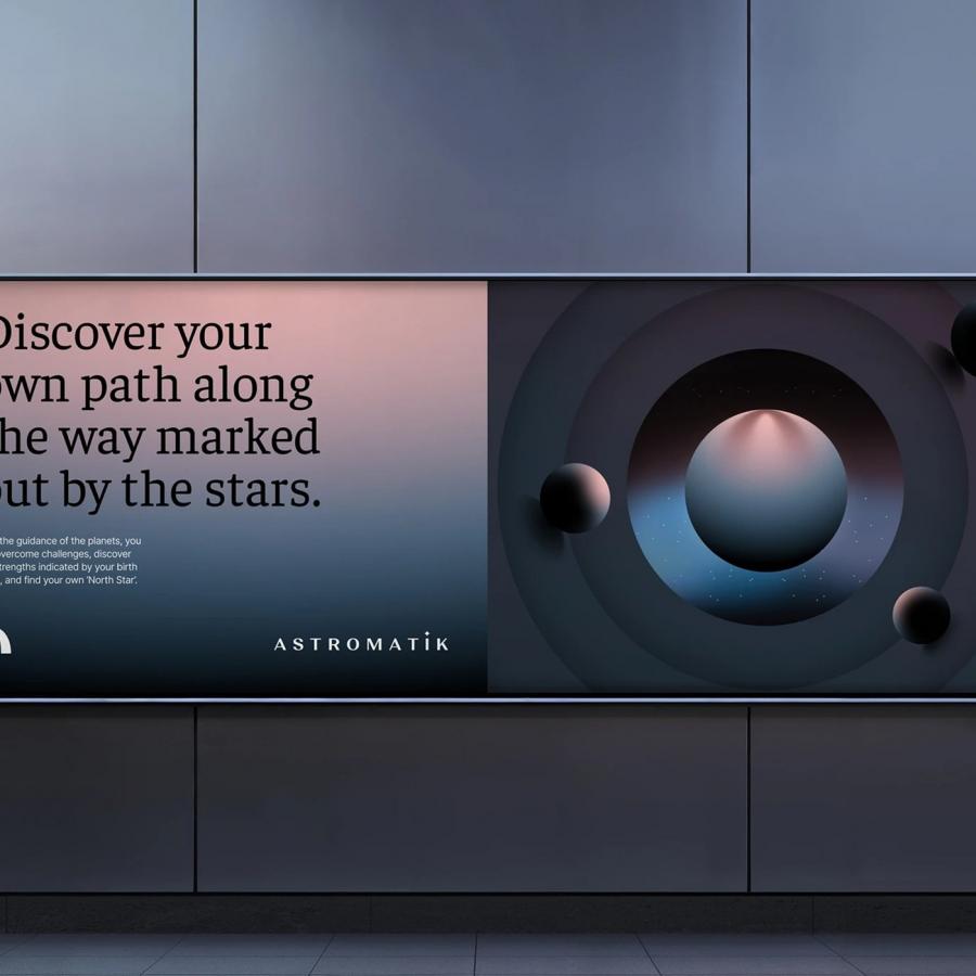 Astromatik app branding ux ui sencer b. yilmaz mobile interface design showing celestial charts