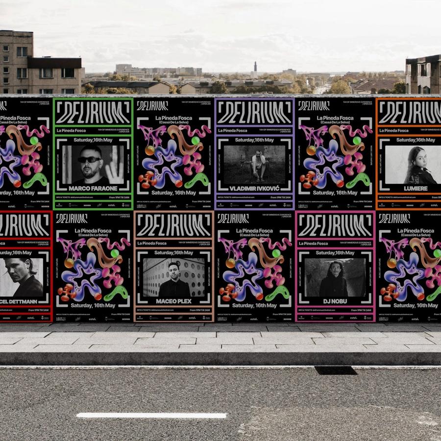 Delirium 2026 hero shot — motion design by Berkay Taş