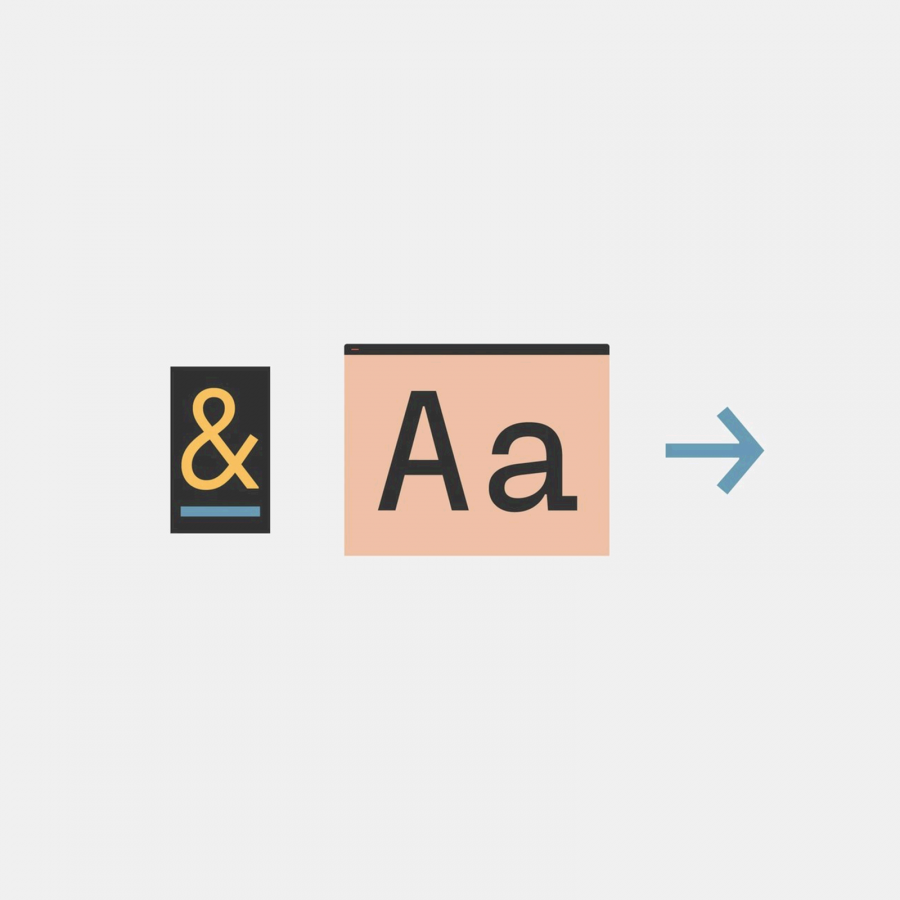 Editorial typographic hierarchy specimen showcasing Fraktion Mono font weights and glyph styles