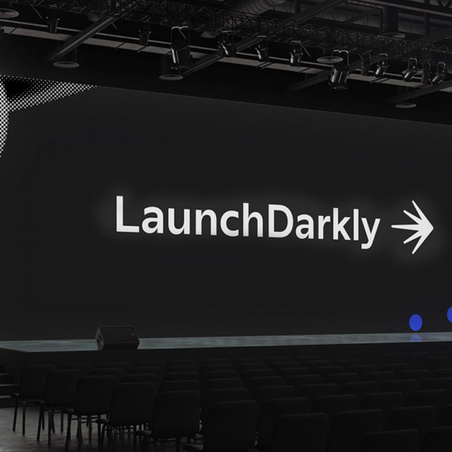 LaunchDarkly hero shot — visual identity by Focus Lab