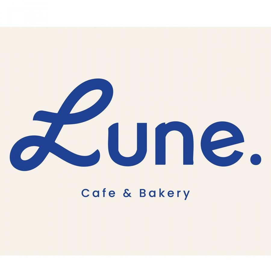 Lune Cafe and Bakery brand identity design custom wordmark by Ashida Hydrose