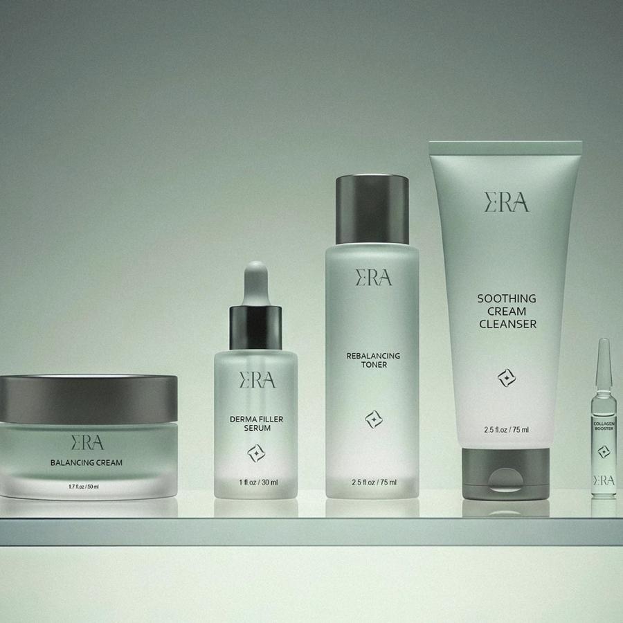 Minimal skincare branding logo animation