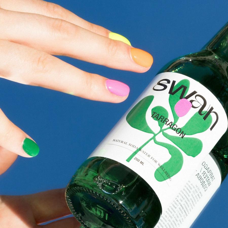 Swan soda packaging design hero shot by Orchidea Agency