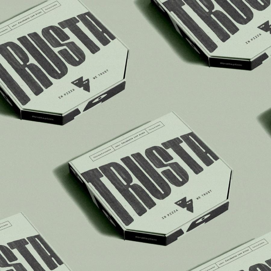 Trusta Pizza hero shot — editorial photography by Bolden Branding