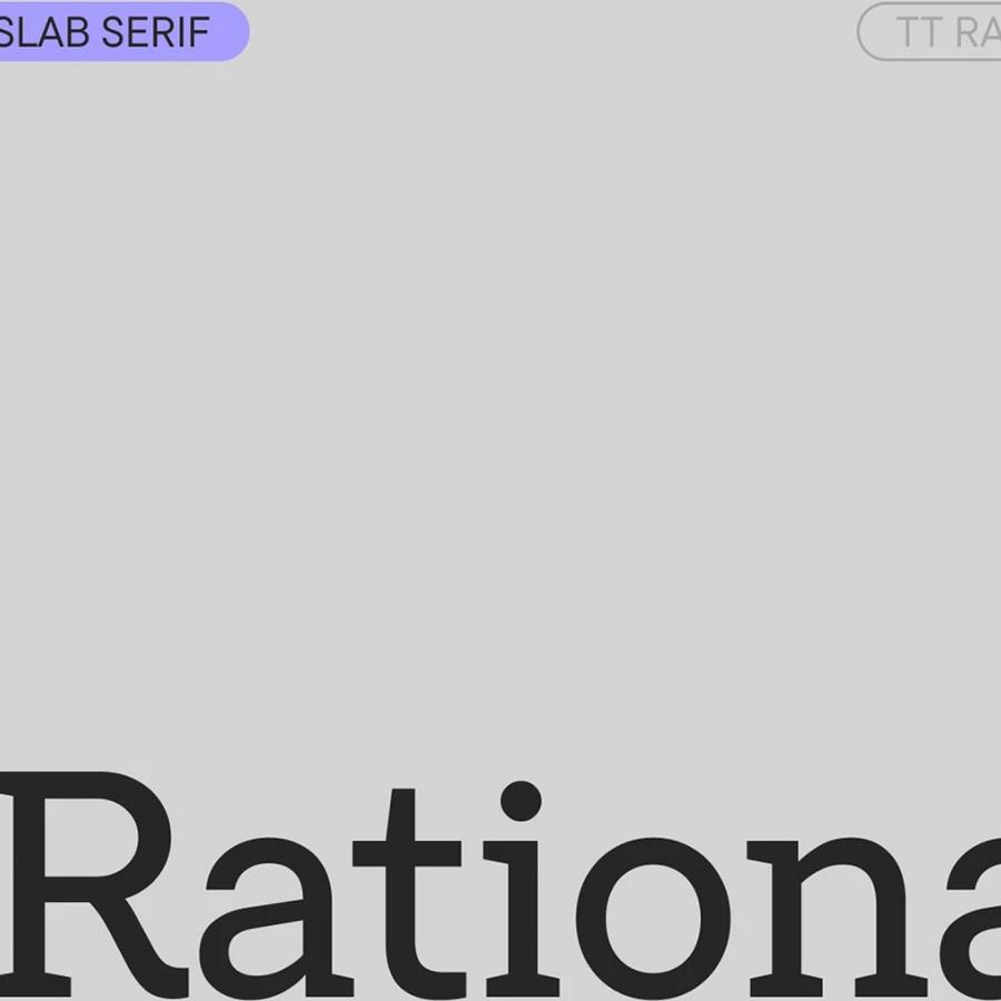 TT Rationalist contemporary slab serif overview and design system specimen — typography by TypeType Foundry