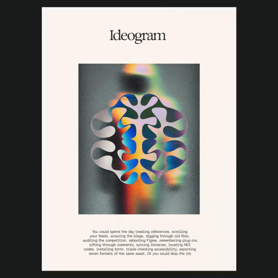 brand identity system for Ideogram hero ad — How&How