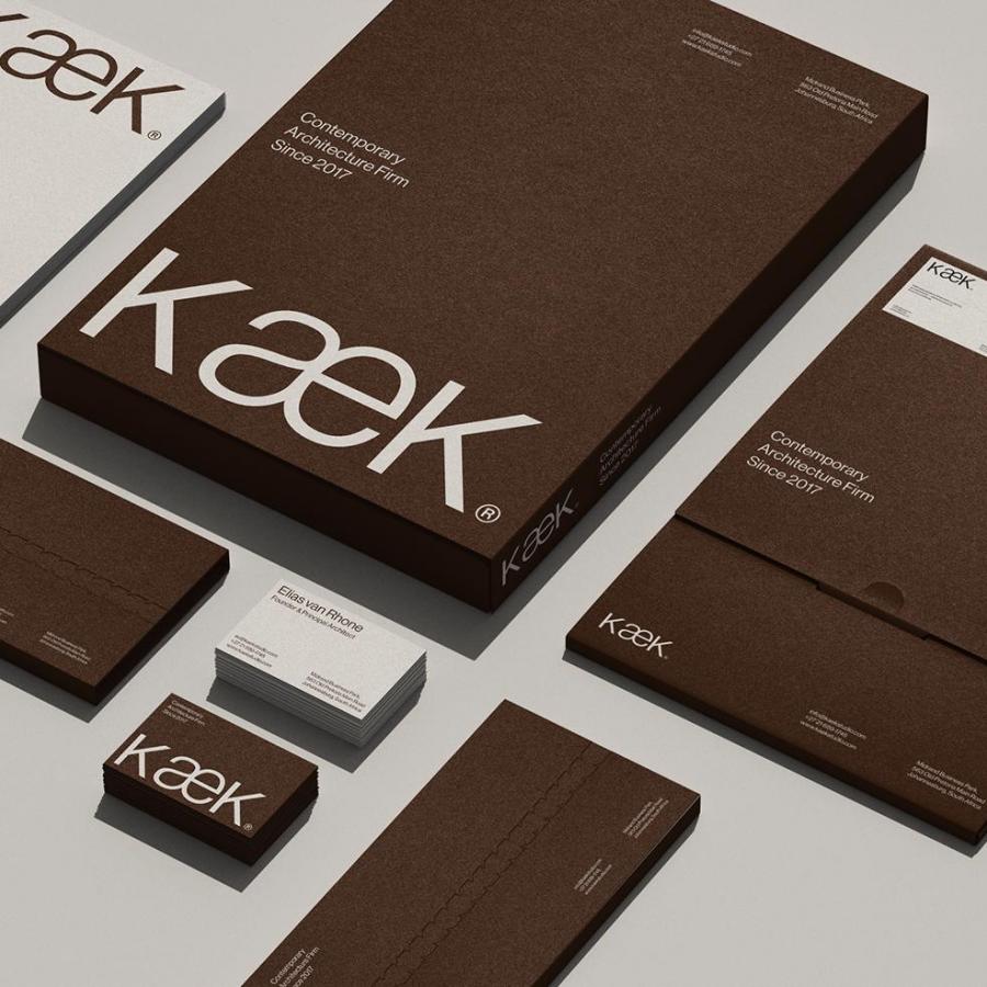 KæK brutalist branding hero design layout