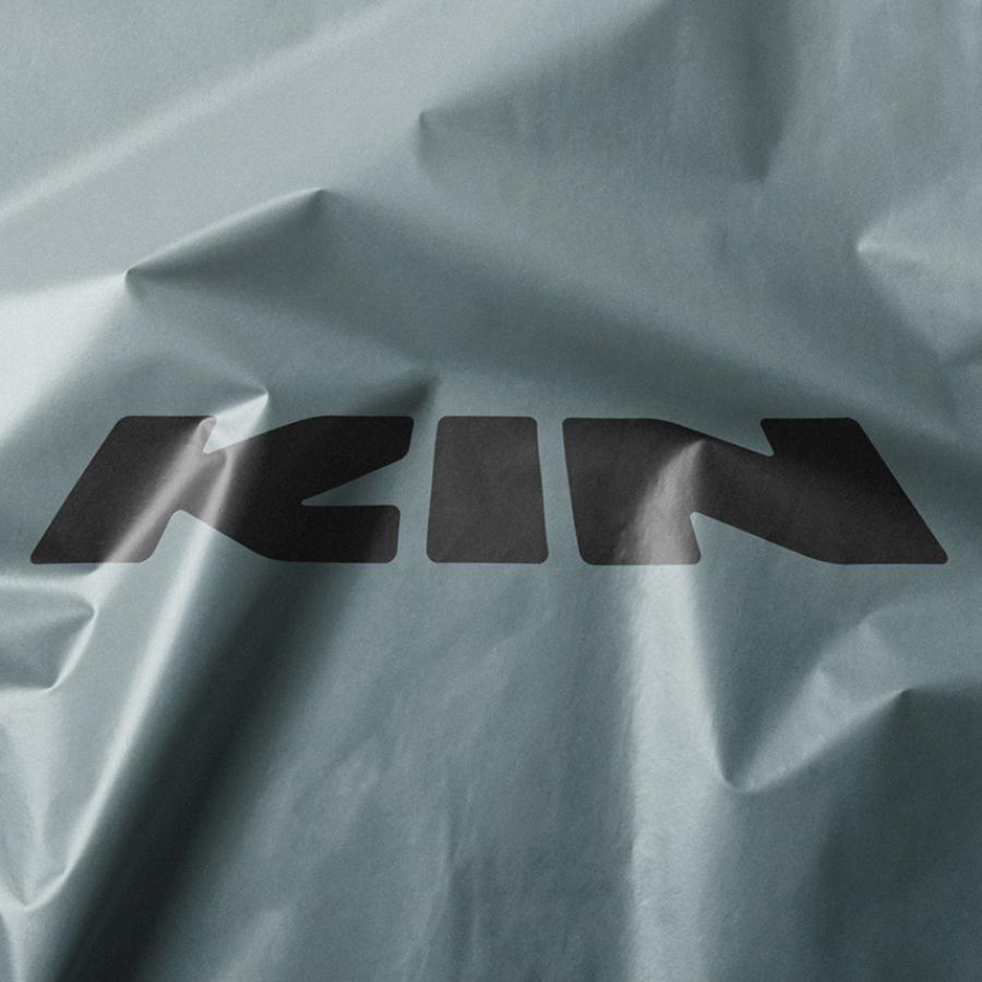 KIN Store branding hero layout mockup