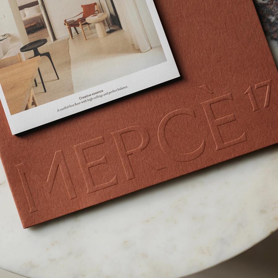 Mercè 17 branding hero layout mockup