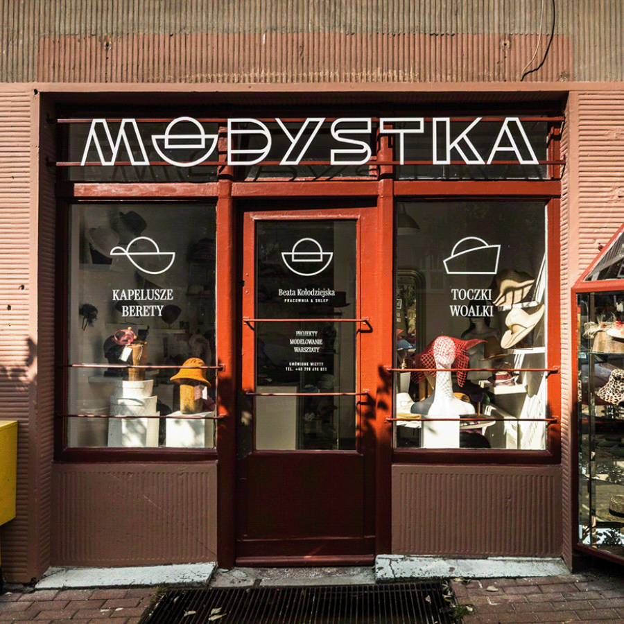 Modystka Storefront Redesign branding hero exterior facade