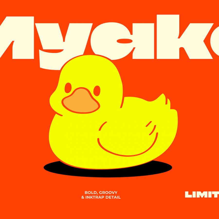 Myako display font specimen and bold typography hero asset