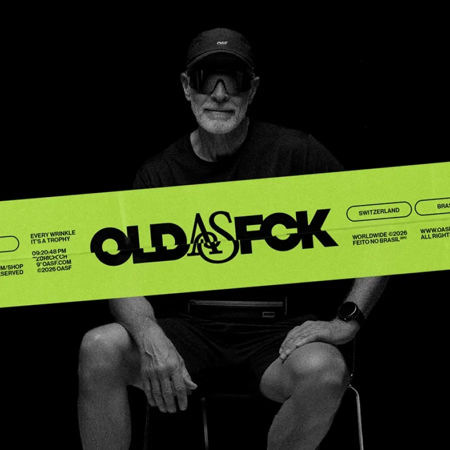 OLD AS FCK logo mark hero apparel mockup branding
