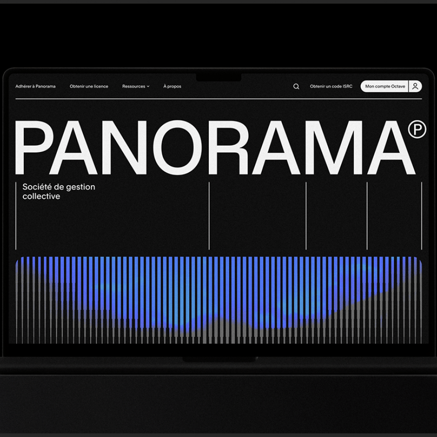 Panorama | LG2 branding hero layout mockup