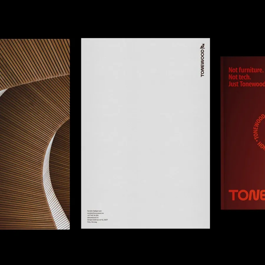 Tonewood branding stationery suite and visual identity by Matthew Corseuil