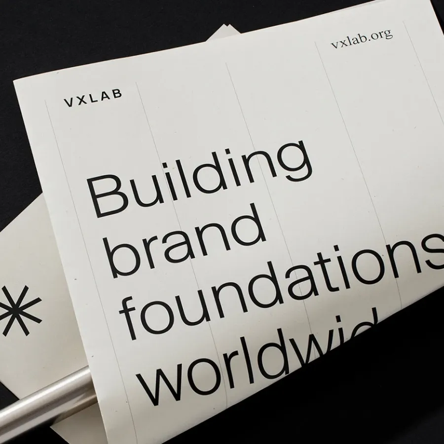 VXLAB hero packaging mockup branding