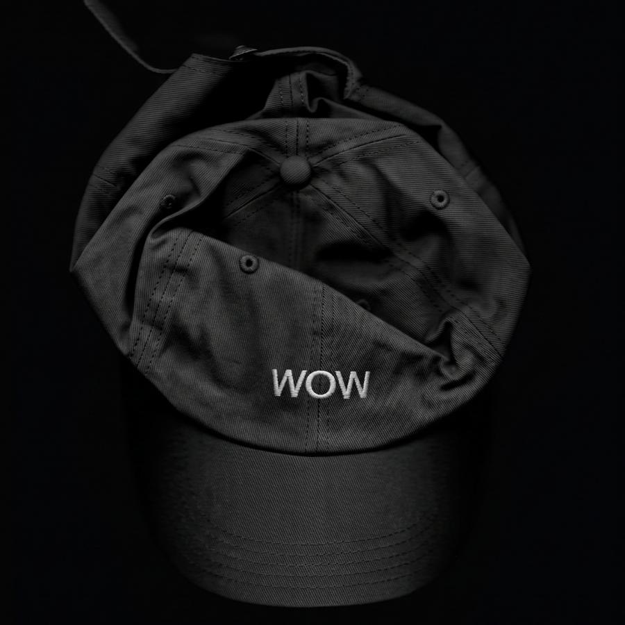 WOW branding identity typography hero mockup